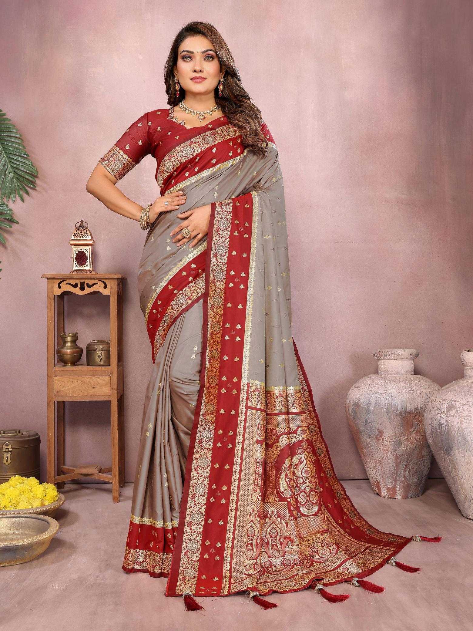 Ynf Handloom Silk RIN183 SARANGI Silk Sarees Wholesale Handloom Sarees Zari Border Silk Sarees Kalamkari Silk Sarees Manufacturer