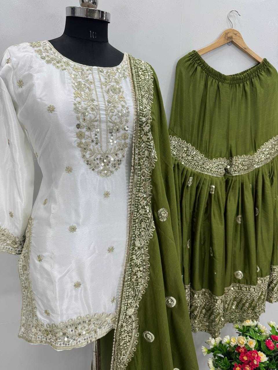 Ynf Heavy Chinnon Silk KESH512 1667 Suits & Dresses Wholesale Ladies Suits Sharara Salwar Suits Embroidery Suits Manufacturer