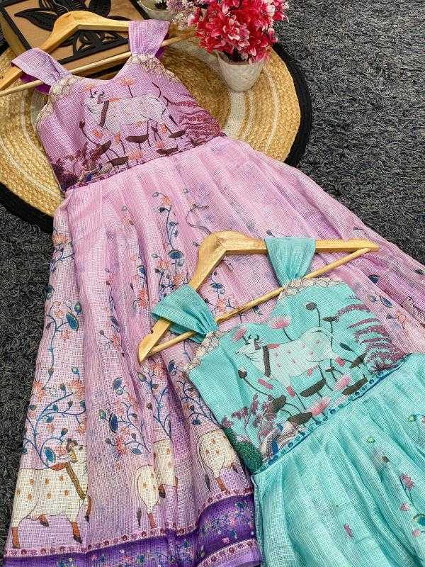 Ynf Heavy Kota KESH493 copy right Kids Wear Wholesale Kids Gown Kids Ethnic Gowns Manufacturer