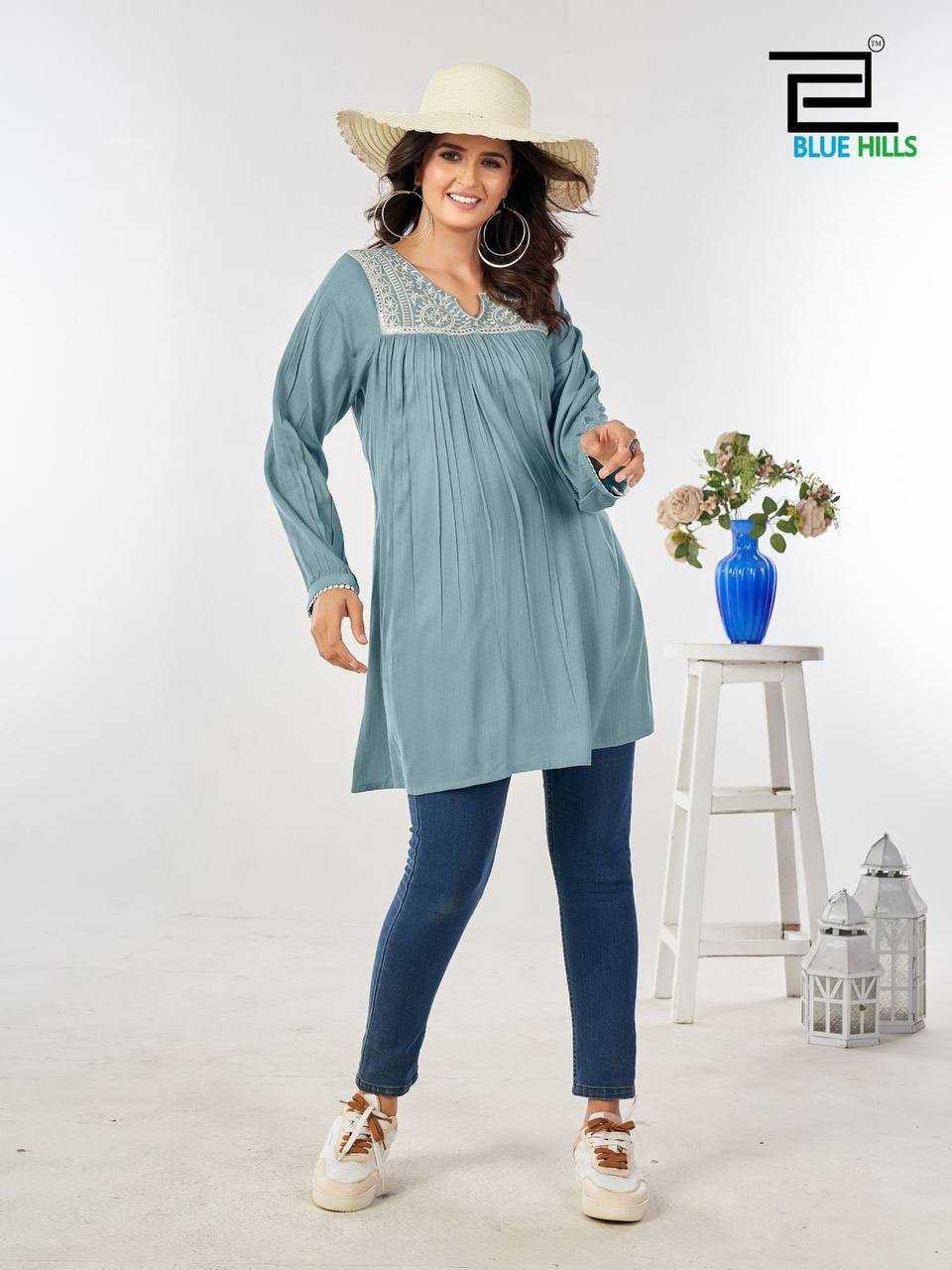 Ynf Heavy Rayon RIN125 Tunic Nx Western Wears Wholesale Ladies Shorts Manufacturer