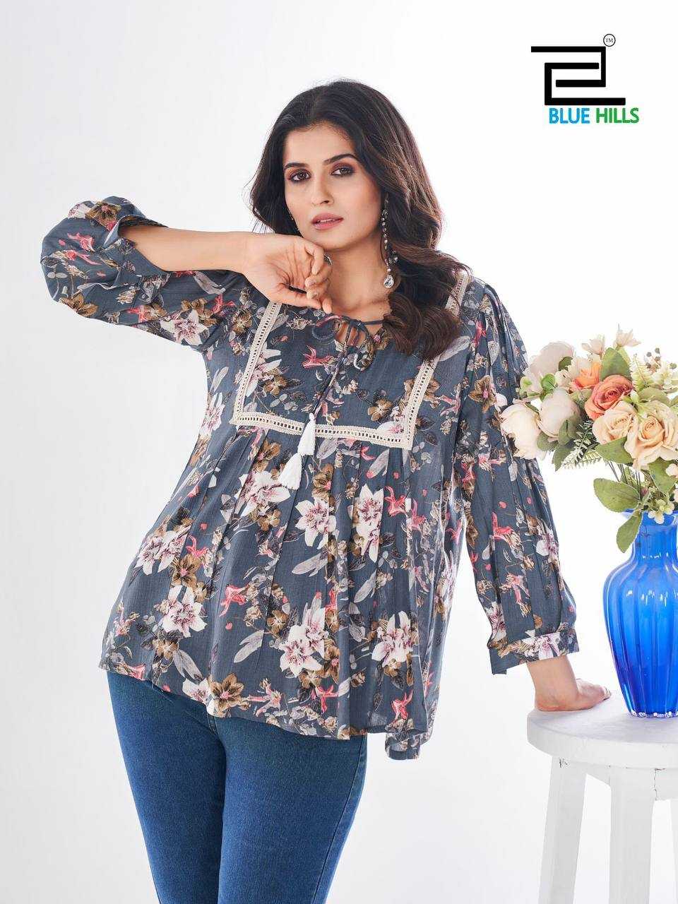 Ynf Heavy Rayon RIN125 Urvashi Western Wears Wholesale Tops Manufacturer