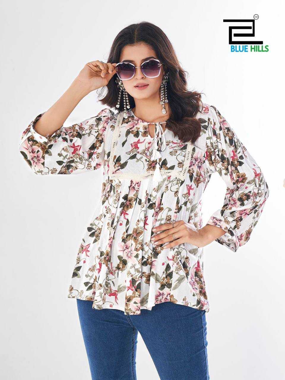 Ynf Heavy Rayon RIN125 Urvashi Western Wears Wholesale Tops Manufacturer