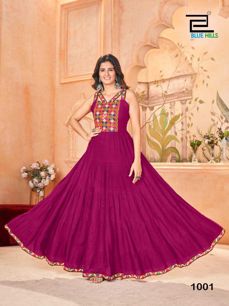 Ynf Heavy Rayon RIN125Ghumati Gowns Wholesale Embroidery Gowns Long Gowns Lace Gowns Manufacturer