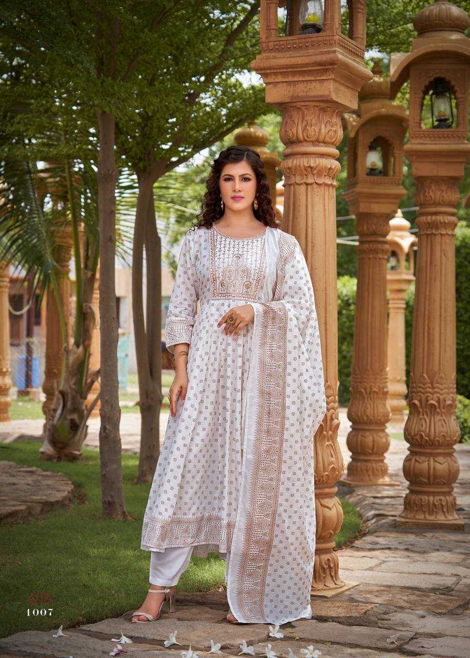 Ynf Heavy Rayon RIN131 1001 Kurti Wholesale Embroidered Kurtis Kurti With Palazzo Manufacturer