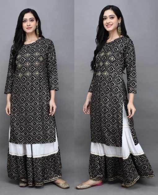 Ynf Heavy Rayon RIN158 1016 Kurti Wholesale Designer Kurtis Rayon Kurtis Kurti With Palazzo Manufacturer
