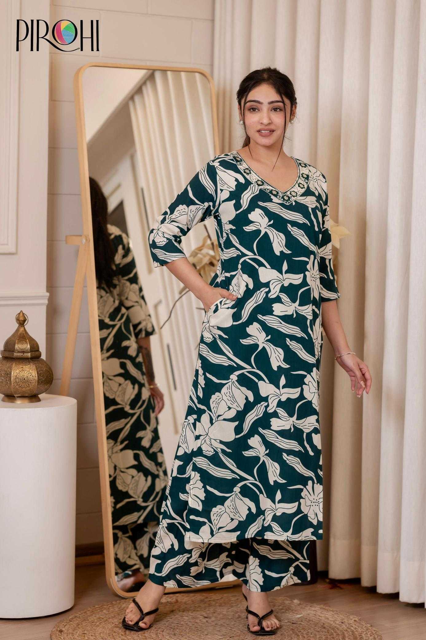 Ynf Heavy Rayon RIN190 KANCHI Setwise Collections Wholesale Kurtis Catalogs Manufacturer