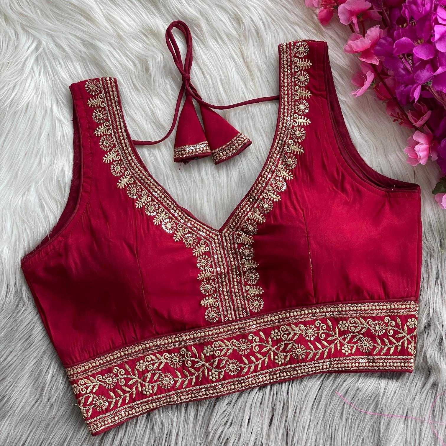 Ynf Heavy Roman Silk KESH437 LECSI Readymade Blouses Wholesale Designer Blouse Party Wear Blouse Silk Blouse Manufacturer