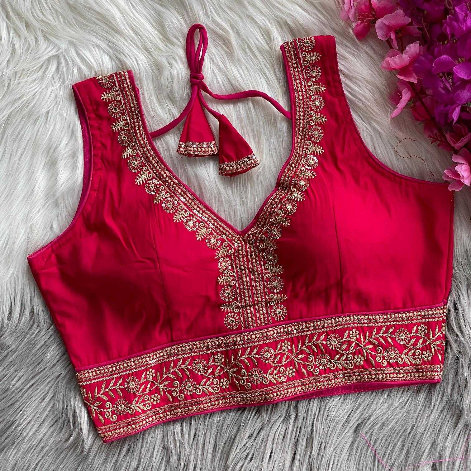 Ynf Heavy Roman Silk KESH437 LECSI Readymade Blouses Wholesale Designer Blouse Party Wear Blouse Silk Blouse Manufacturer