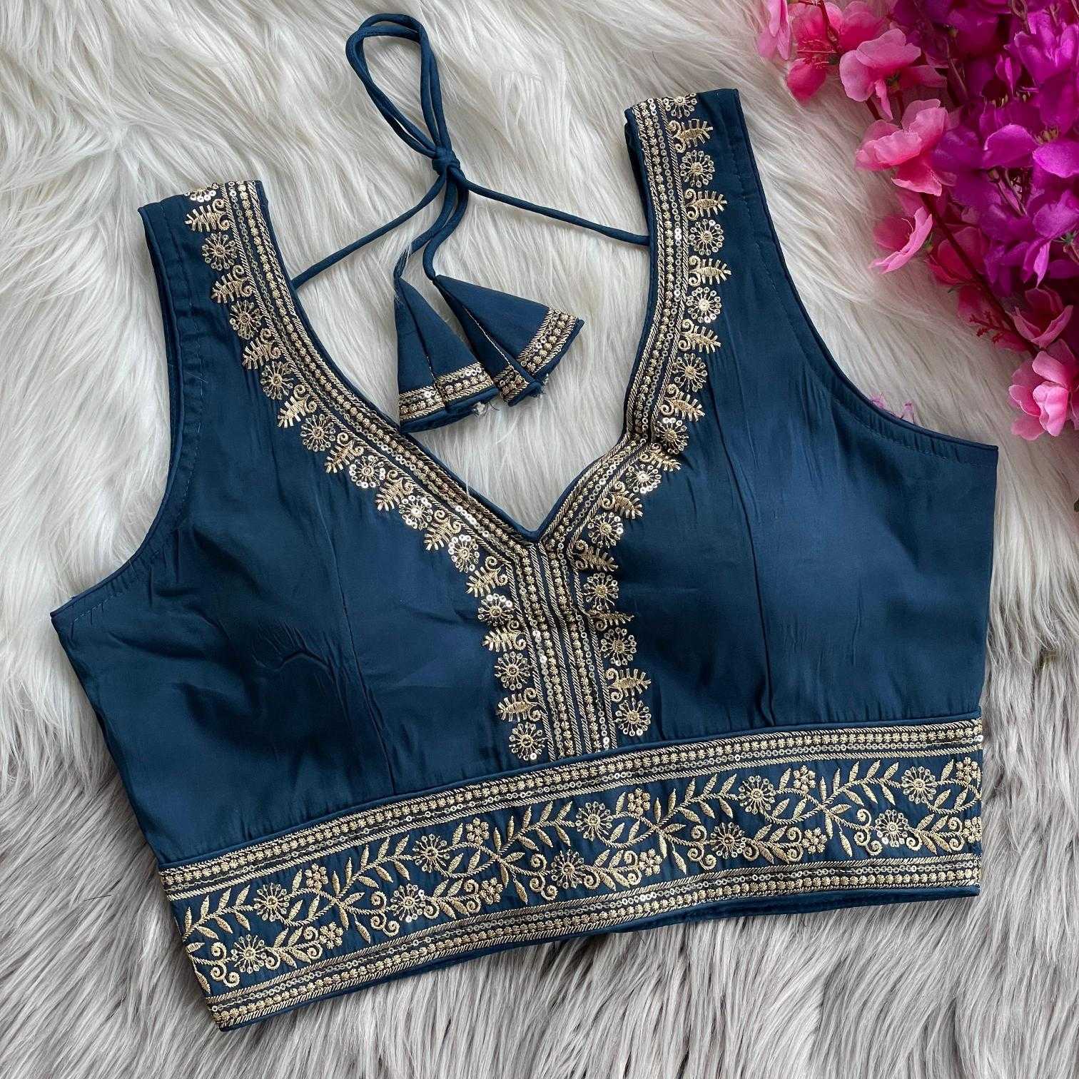 Ynf Heavy Roman Silk KESH437 LECSI Readymade Blouses Wholesale Designer Blouse Party Wear Blouse Silk Blouse Manufacturer