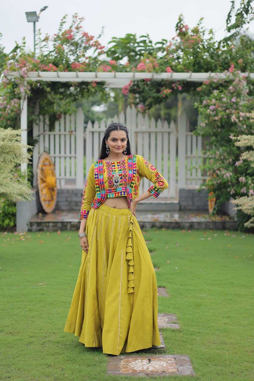Ynf Heavy Roman Silk KESH491 7132 Lehengas Wedding Collections Festive Collections Wholesale Designer Lehenga Choli Gota Patti Lehenga Crop Top lehenga Manufacturer