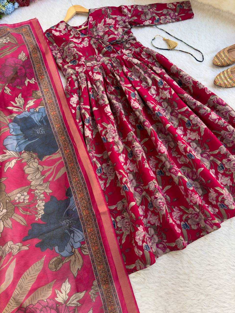 Ynf Heavy Roman Silk KESH513 443 Gowns Wholesale Fancy Gowns Party Wear Gowns Designer Gowns Manufacturer