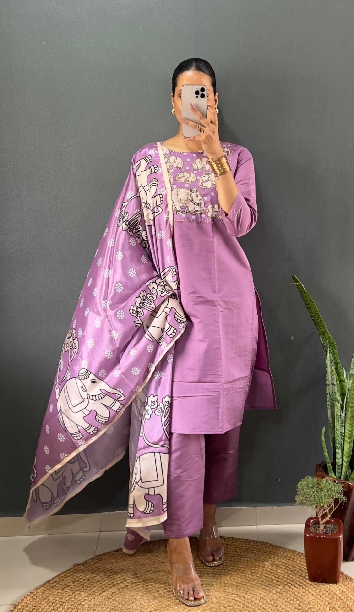 Ynf Heavy Roman Silk RIN102 111 Suits & Dresses Wedding Collections Festive Collections Wholesale Ladies Silk Suit Wedding Outfits Handwork Suits Manufacturer