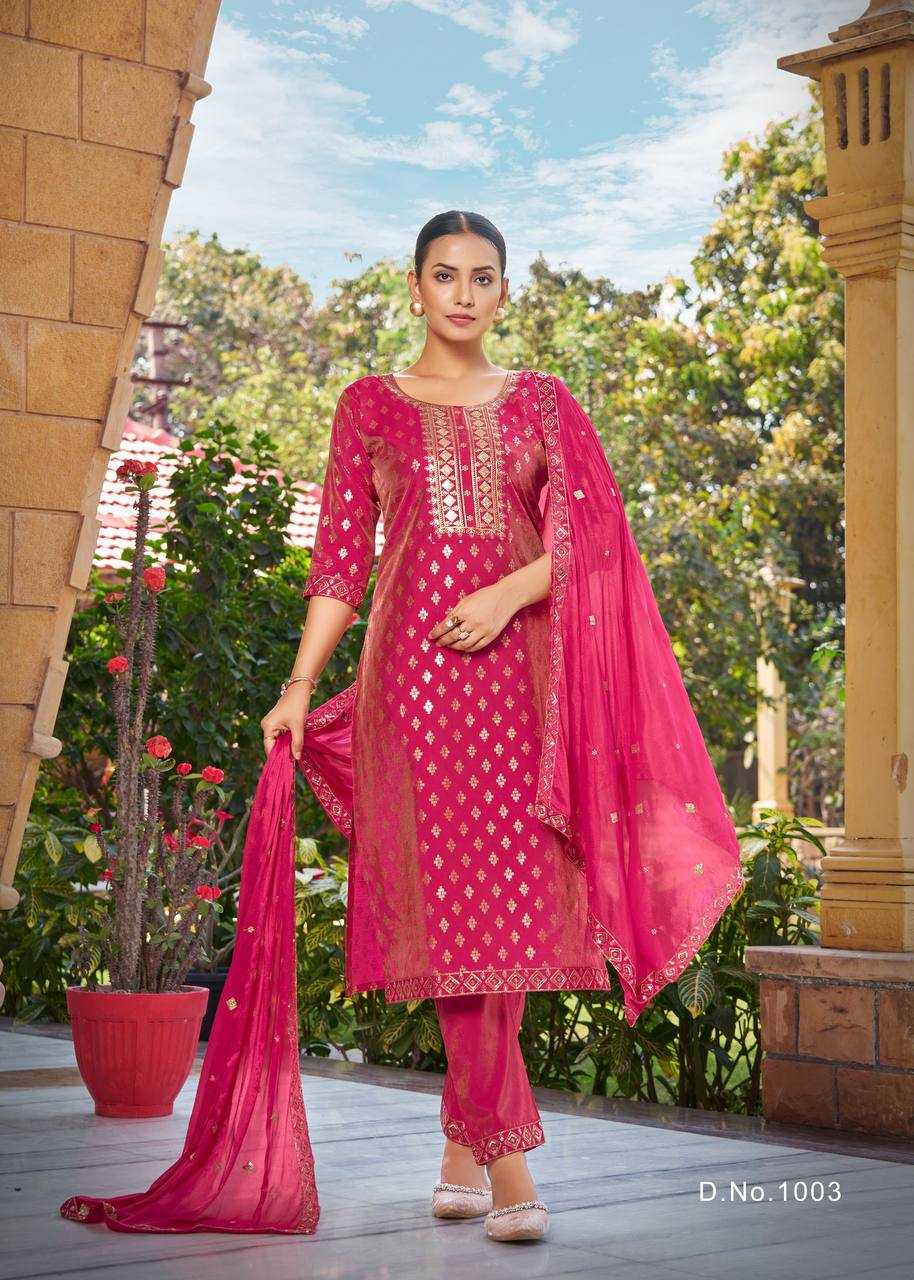 Ynf Heavy Roman Silk RIN131 1001 Suits & Dresses Wholesale Ladies Suits Embroidery Suits Party wear suits Manufacturer