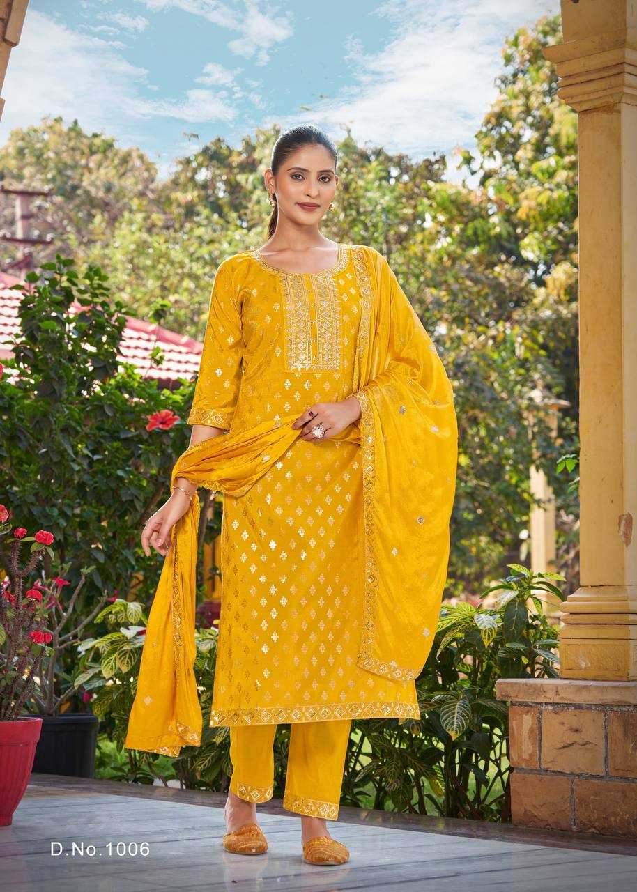 Ynf Heavy Roman Silk RIN131 1001 Suits & Dresses Wholesale Ladies Suits Embroidery Suits Party wear suits Manufacturer