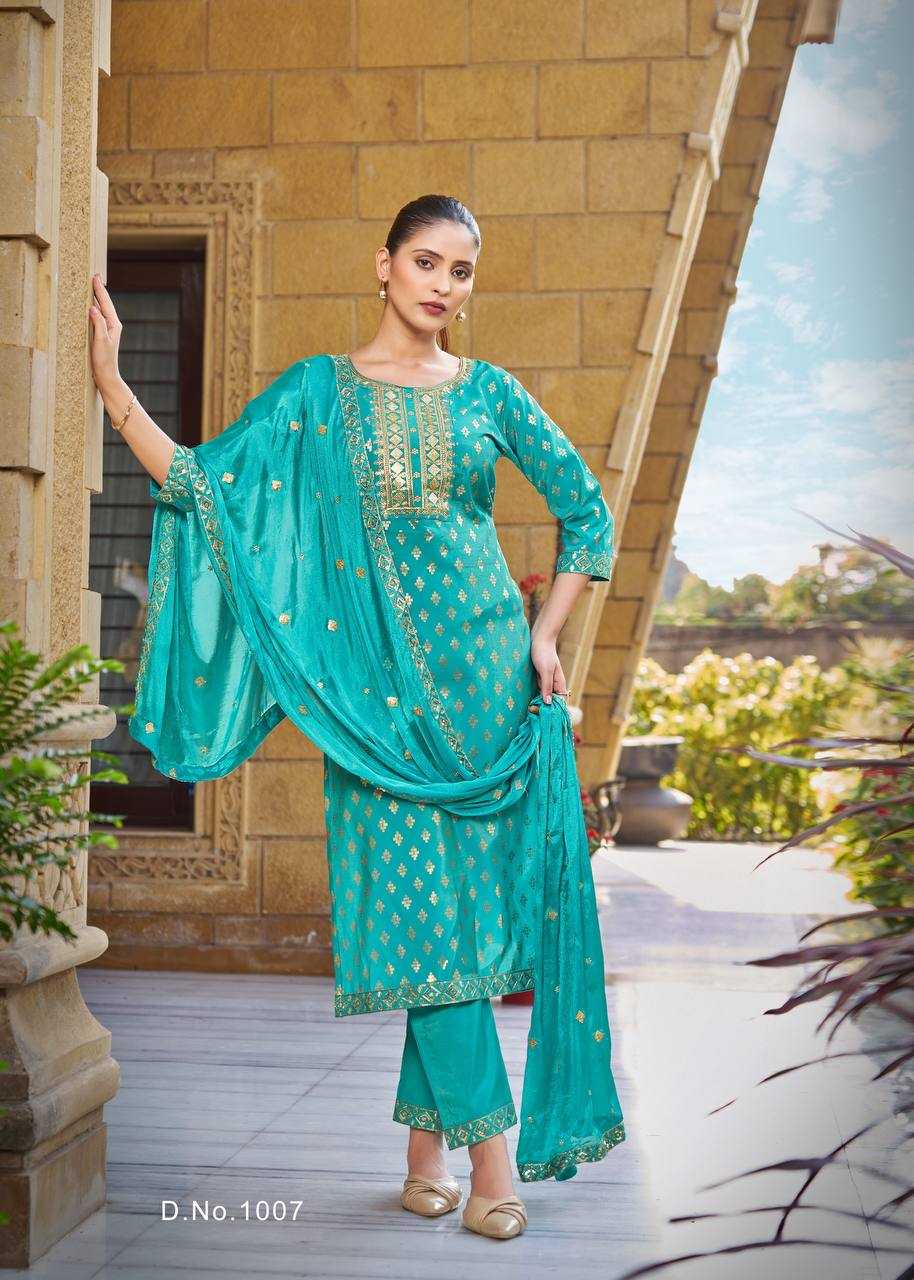 Ynf Heavy Roman Silk RIN131 1001 Suits & Dresses Wholesale Ladies Suits Embroidery Suits Party wear suits Manufacturer