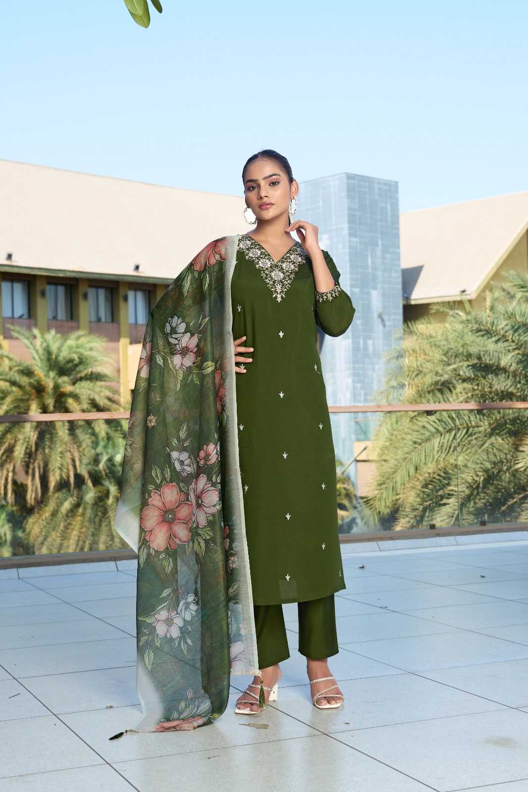 Ynf Heavy Roman Silk RIN190 KPD-9026 Setwise Collections Wholesale Kurtis Catalogs Manufacturer