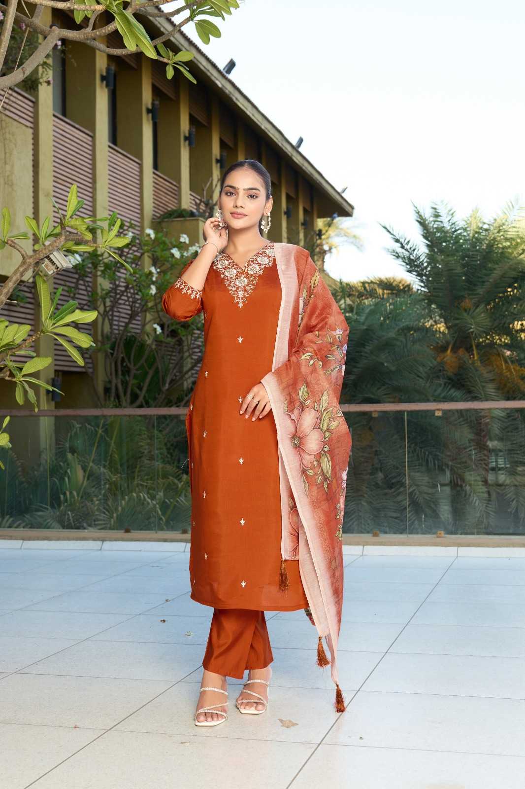 Ynf Heavy Roman Silk RIN190 KPD-9026 Setwise Collections Wholesale Kurtis Catalogs Manufacturer