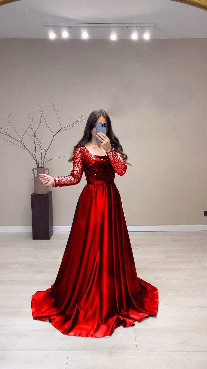 Ynf Heavy Silk RIN157 2775 Gowns Plus Size Collections Wholesale Designer Gowns Silk Gowns Sequin Gowns Manufacturer