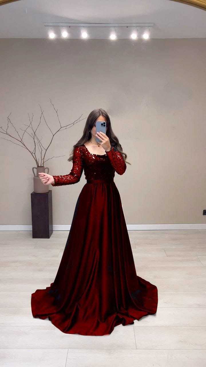 Ynf Heavy Silk RIN157 2775 Gowns Plus Size Collections Wholesale Designer Gowns Silk Gowns Sequin Gowns Manufacturer