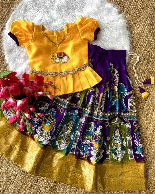 Ynf Jacquard KESH461 101 Western Wears Kids Wear Festive Collections Wholesale Kids Lehenga Kids Ethnic Wear Kids Festive Wear Manufacturer