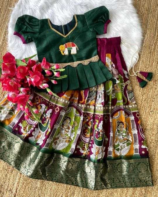 Ynf Jacquard KESH461 101 Western Wears Kids Wear Festive Collections Wholesale Kids Lehenga Kids Ethnic Wear Kids Festive Wear Manufacturer