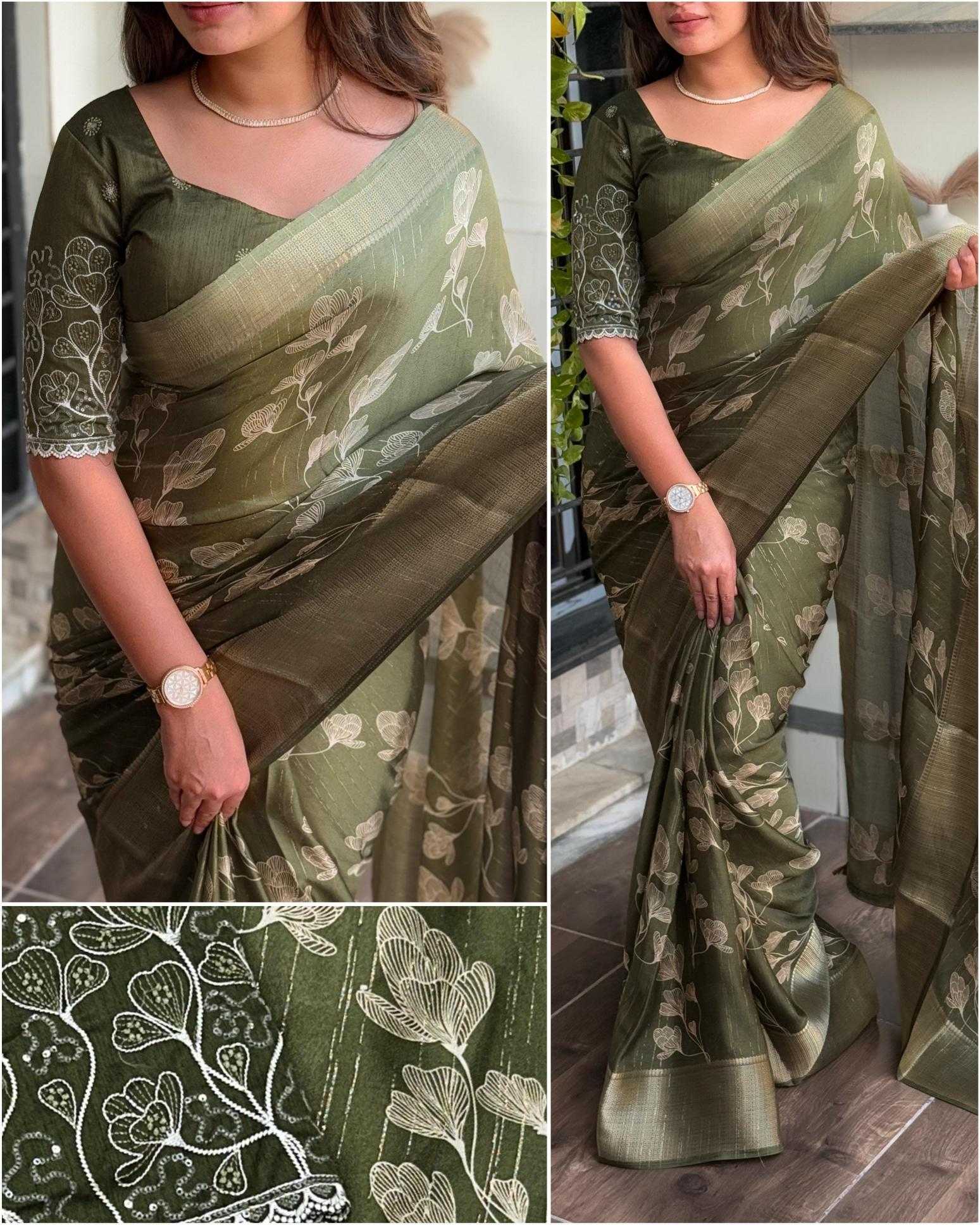 Ynf Jacquard KESH500 Mahakumbh Sarees Wholesale Printed Sarees Jacquard Saree Zari Border Sarees Manufacturer