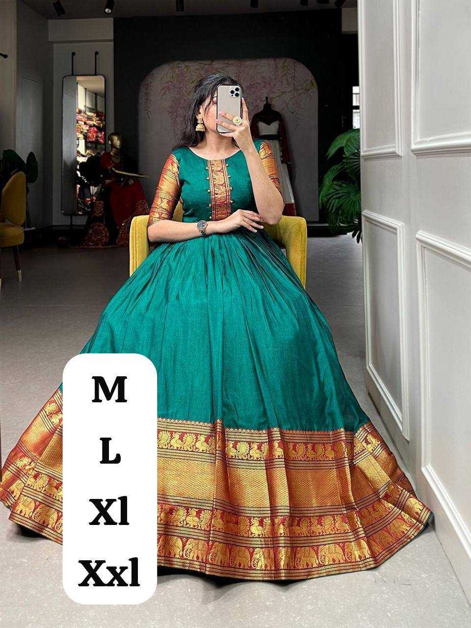 Ynf Jacquard KESH544 218 Gowns Wholesale Fancy Gowns Anarkali Gown Party Gowns Long Gowns Manufacturer