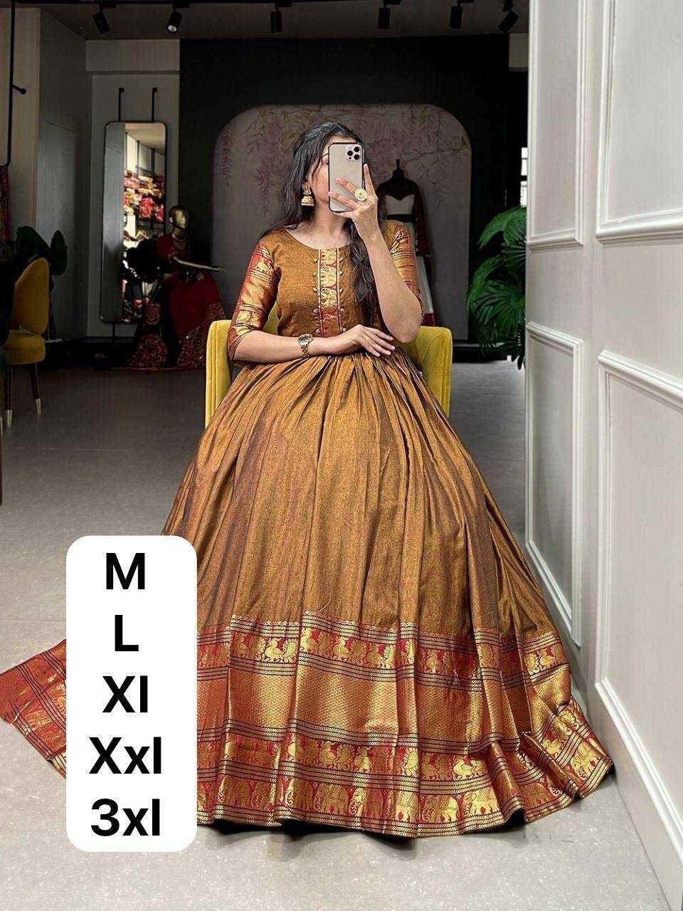 Ynf Jacquard KESH544 218 Gowns Wholesale Fancy Gowns Anarkali Gown Party Gowns Long Gowns Manufacturer