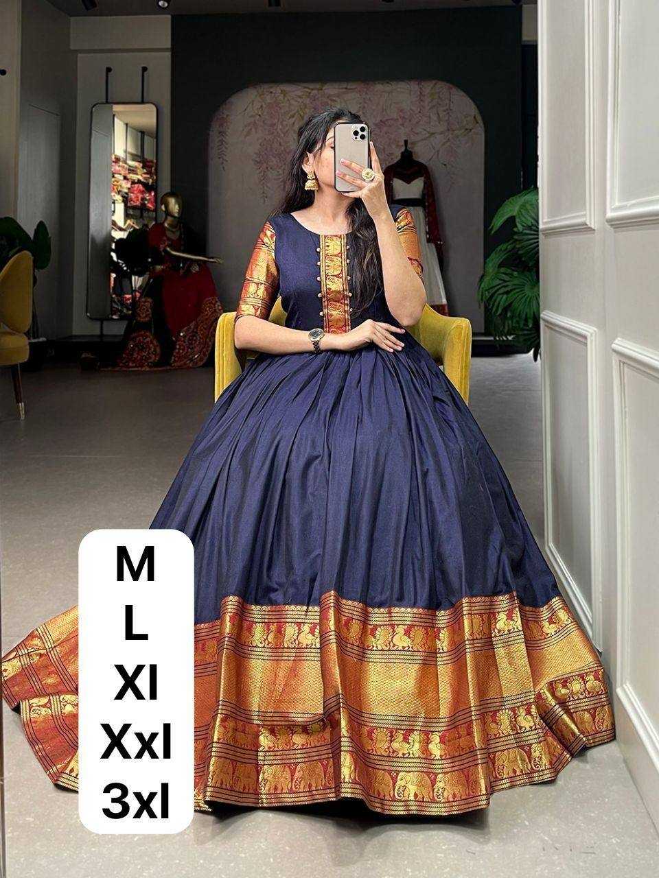 Ynf Jacquard KESH544 218 Gowns Wholesale Fancy Gowns Anarkali Gown Party Gowns Long Gowns Manufacturer
