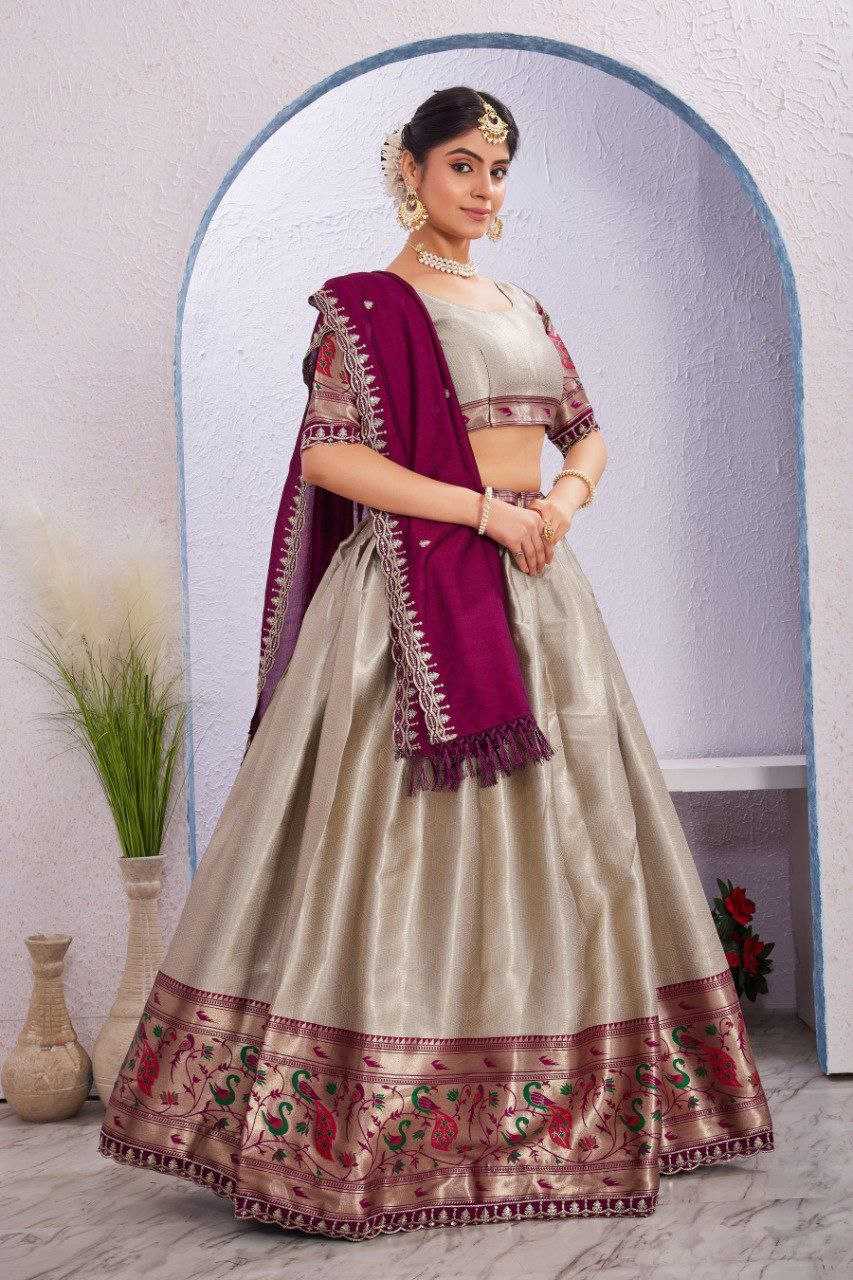 Ynf Jacquard KESH554 Morni Lehengas Wholesale Embroidered Lehenga Manufacturer