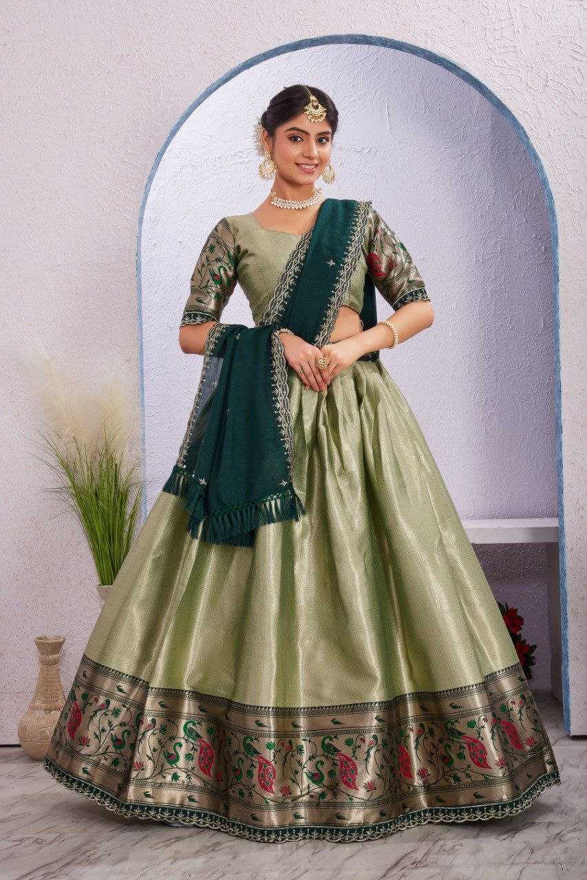 Ynf Jacquard KESH554 Morni Lehengas Wholesale Embroidered Lehenga Manufacturer