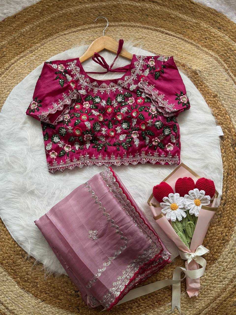 Ynf Jimmy Choo RIN105 LAVANYA Sarees Wedding Collections Festive Collections Wholesale Jimmy Choo Sarees Embroidered Sarees Zari Border Sarees Manufacturer