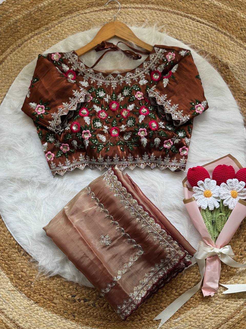Ynf Jimmy Choo RIN105 LAVANYA Sarees Wedding Collections Festive Collections Wholesale Jimmy Choo Sarees Embroidered Sarees Zari Border Sarees Manufacturer