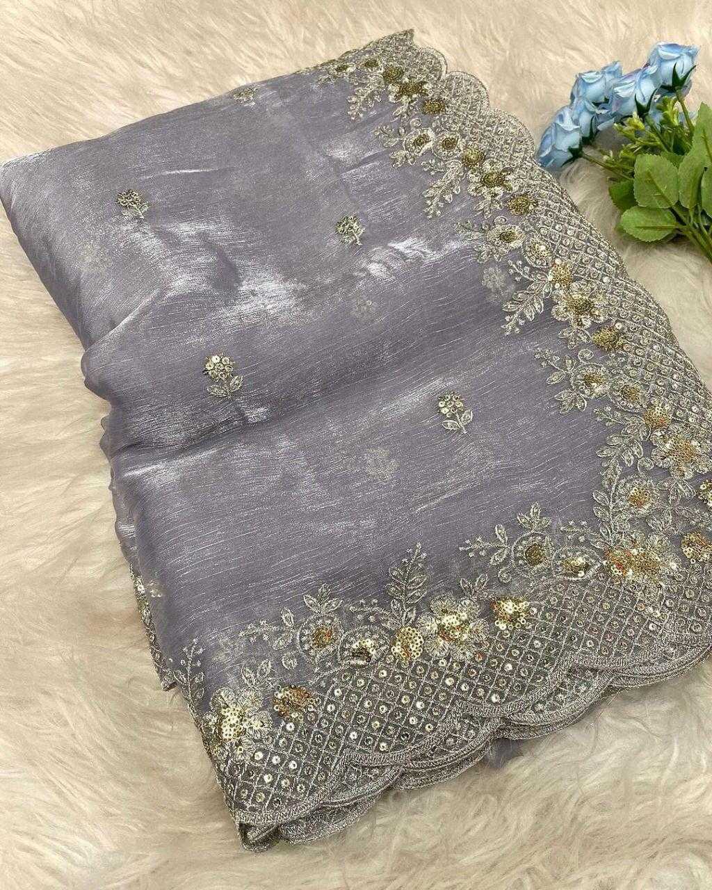 Ynf Jimmy Choo RIN134 Prisha-3 Silk Sarees Wholesale Soft Silk Sarees Designer Silk Sarees Embroidered Silk Sarees Manufacturer
