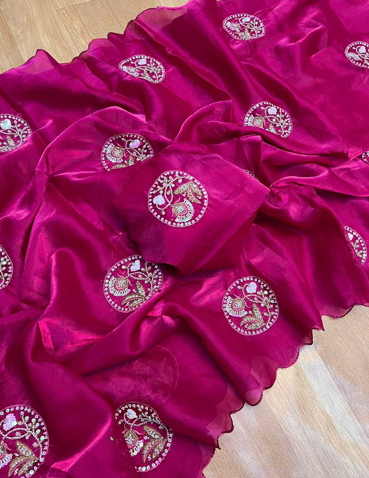 Ynf Jimmy Choo RIN198 Real Handworks Butta Sarees Wholesale Jimmy Choo Sarees Hand Work Sarees Butta Sarees Manufacturer