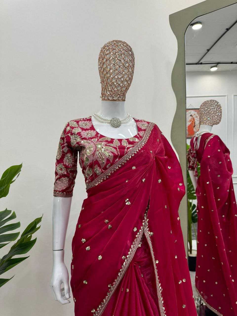 Ynf Jimmy Choo RIN216 poonam Sarees Wedding Collections Festive Collections Wholesale Jimmy Choo Sarees Embroidered Sarees Zari Sarees Manufacturer
