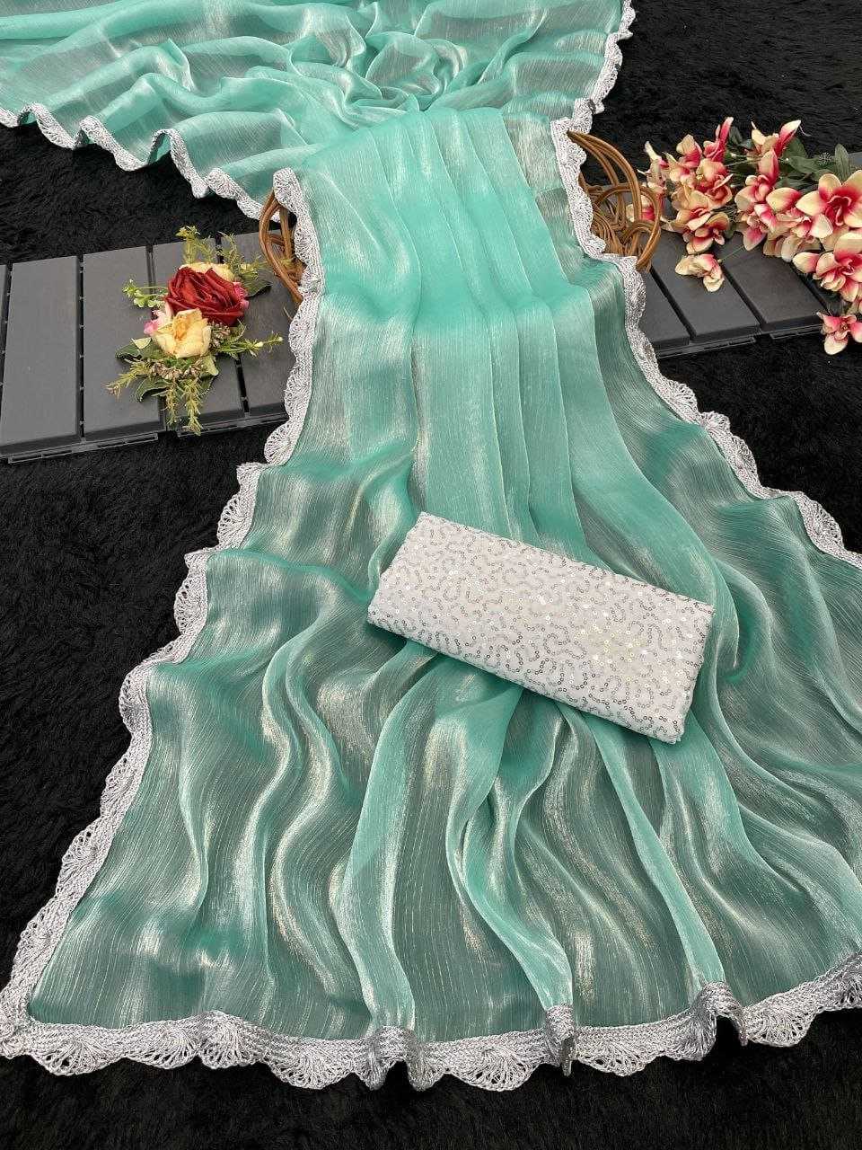 Ynf Jimmy Choo RIN216 Shreya Sarees Wedding Collections Festive Collections Wholesale Jimmy Choo Sarees Lace Border Sarees Sarees With Blouse Manufacturer