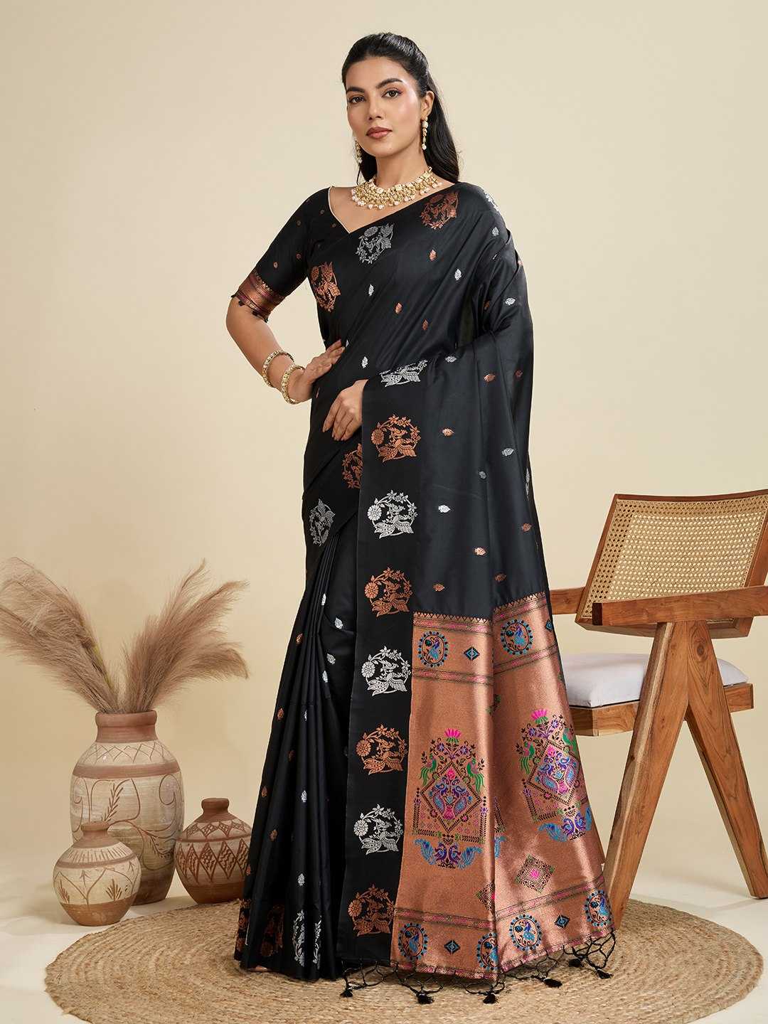 Ynf Kanjivaram Silk KESH505 BANARASI PAITHANI 6 Sarees Wholesale Designer Sarees Party Wear Sarees Fancy Sarees Manufacturer