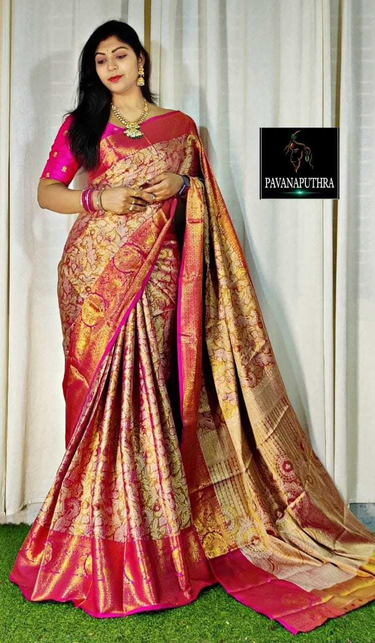 Ynf Kanjivaram Silk RIN209 ST-Vol-01 Silk Sarees Wholesale Handloom Sarees Kanjivaram Silk Sarees Zari Border Silk Sarees Manufacturer