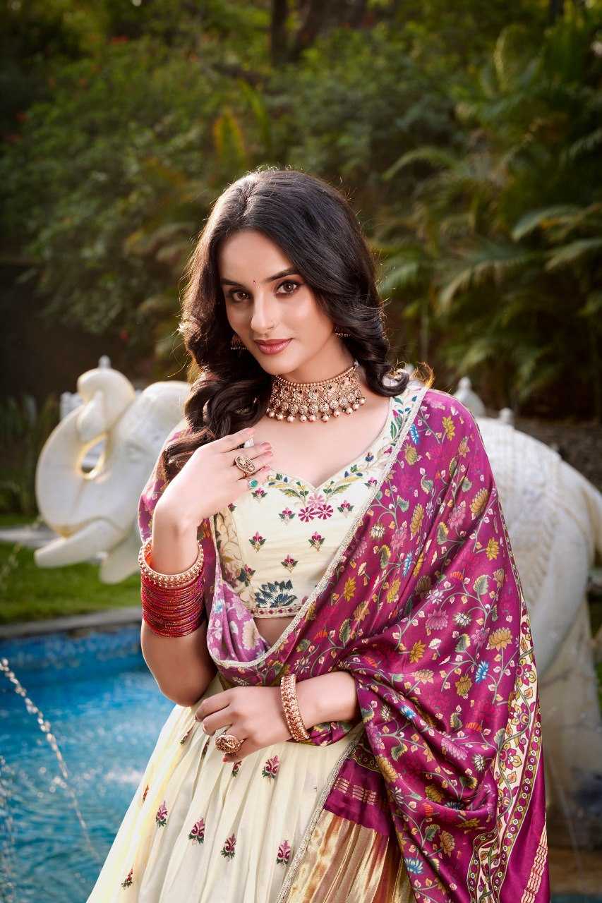 Ynf Khadi Cotton KESH134 1437 Lehengas Wholesale Fancy Lehenga Embroidered Lehenga Thread Work Lehenga Sequins Lehenga Manufacturer