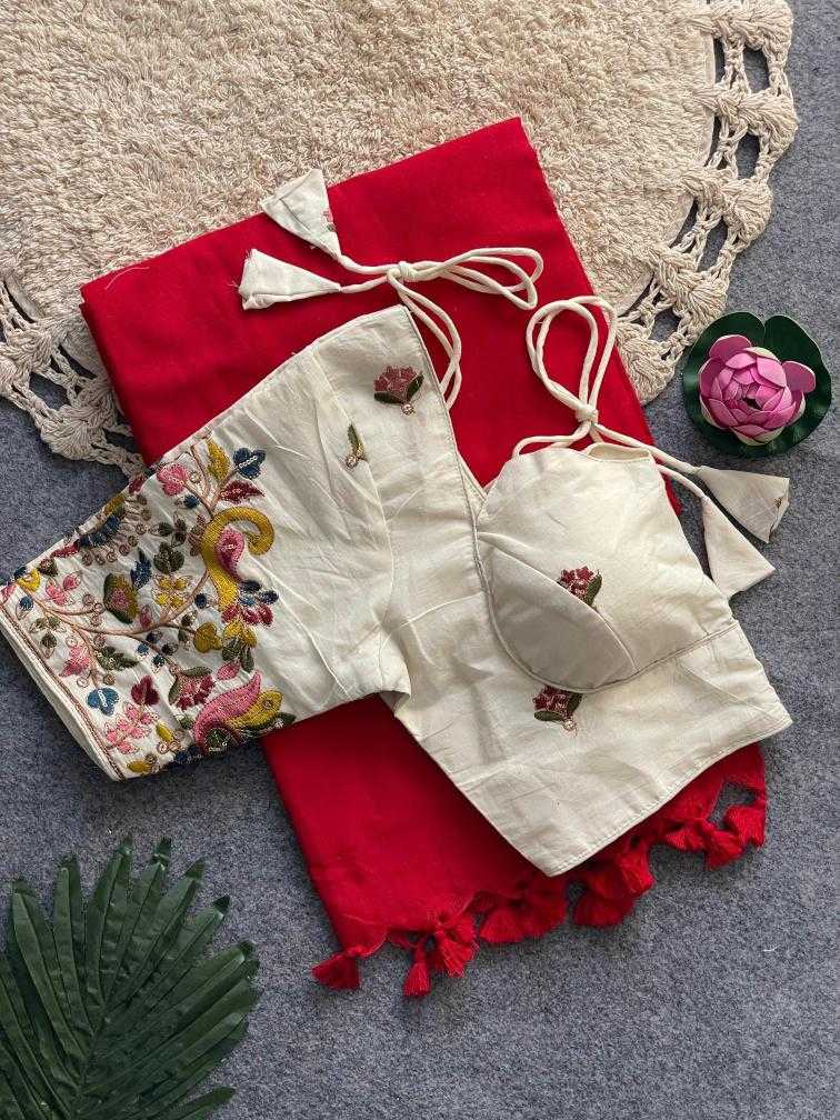 Ynf Khadi Cotton KESH437 Halter NECK Sarees Wholesale Designer Sarees Embroidered Sarees Cotton Sarees Manufacturer