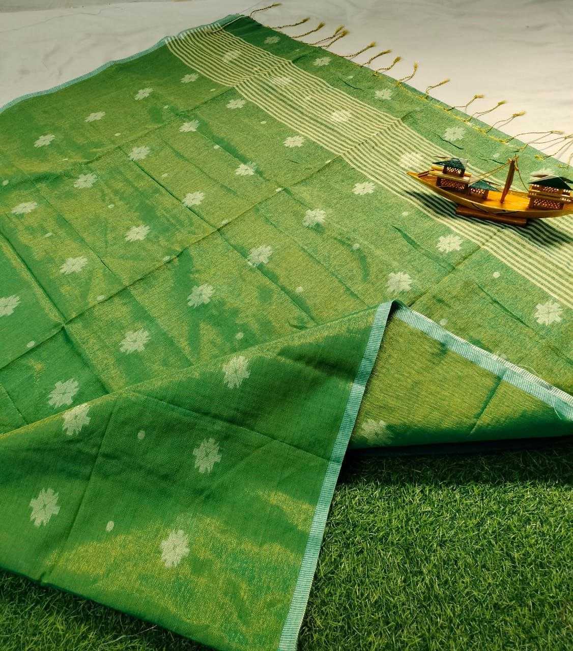 Ynf Khadi Cotton KESH525 KHADI RAGA FULL BUTTI Sarees Wholesale Cotton Sarees Lightweight Sarees Manufacturer