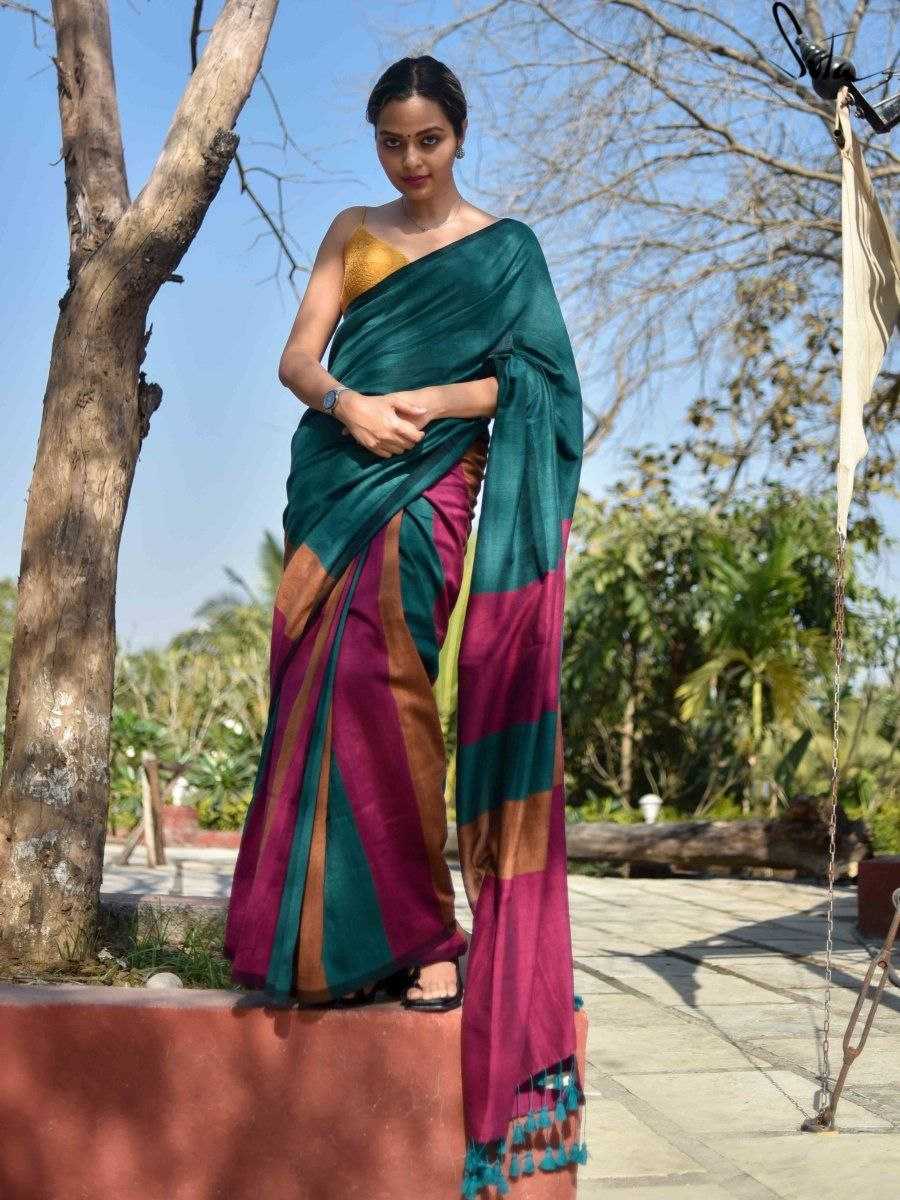 Ynf Khadi Cotton KESH525 MULTICOLOR KHADI Sarees Wholesale Cotton Sarees Lightweight Sarees Manufacturer