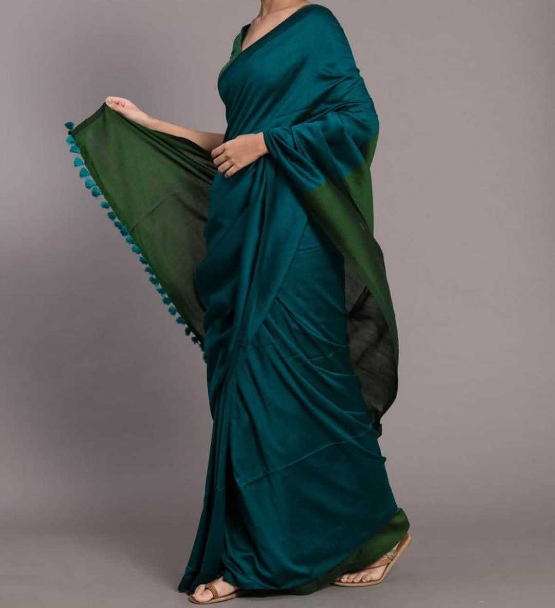 Ynf Khadi Cotton RIN216 pyor khadi cotton Contrast Sarees Wholesale Ladies Sarees Cotton Sarees Office Wear Sarees Manufacturer