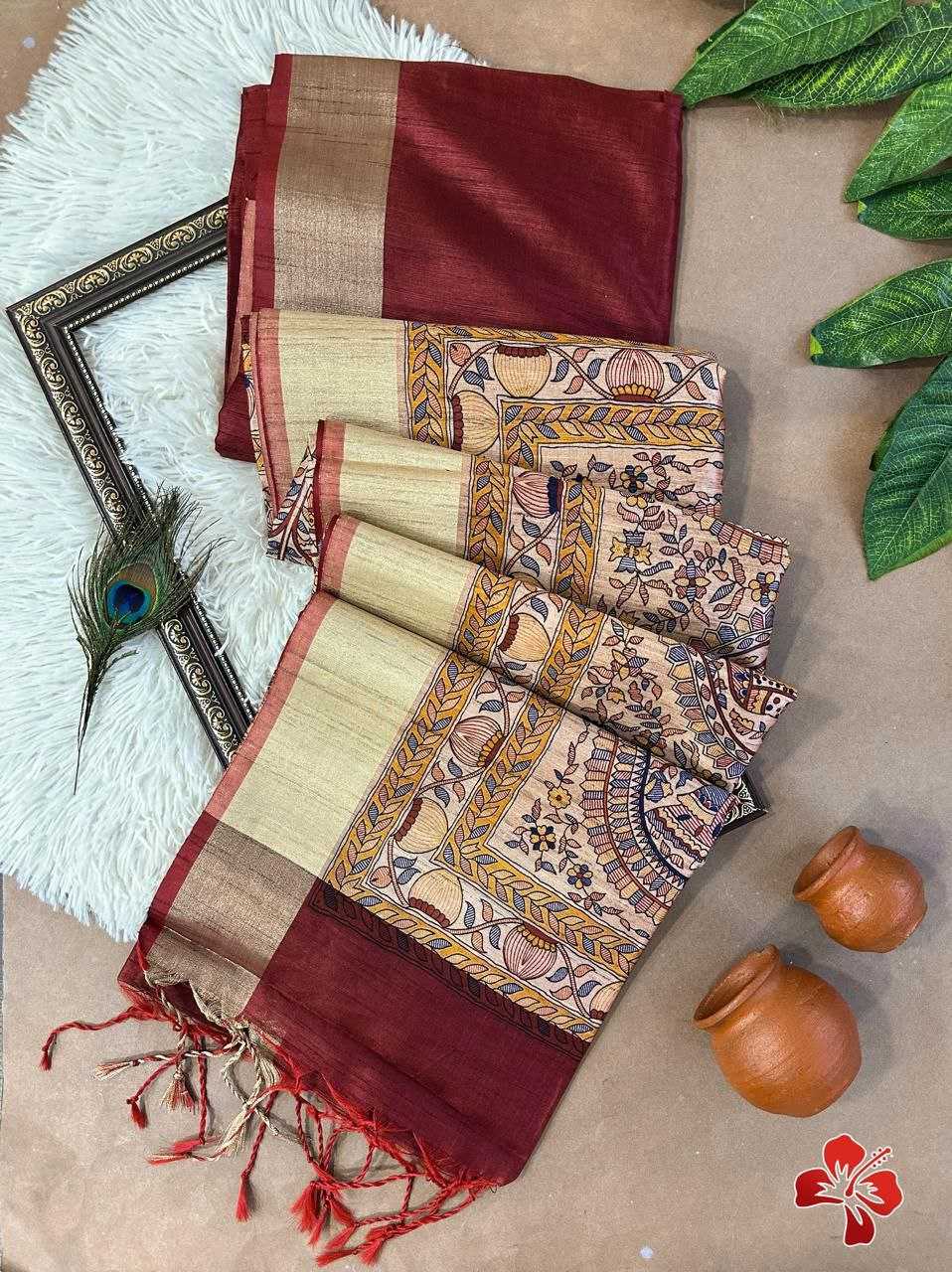 Ynf Khadi KESH532 MULLAI TUSSAR 101 Silk Sarees Wholesale Khadi Silk Sarees Printed Silk Saree Fancy Printed Silk Sarees Manufacturer