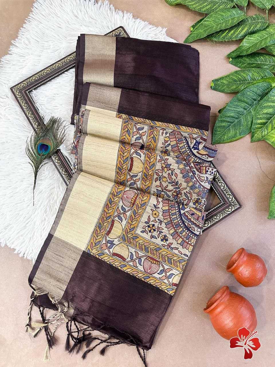 Ynf Khadi KESH532 MULLAI TUSSAR 101 Silk Sarees Wholesale Khadi Silk Sarees Printed Silk Saree Fancy Printed Silk Sarees Manufacturer