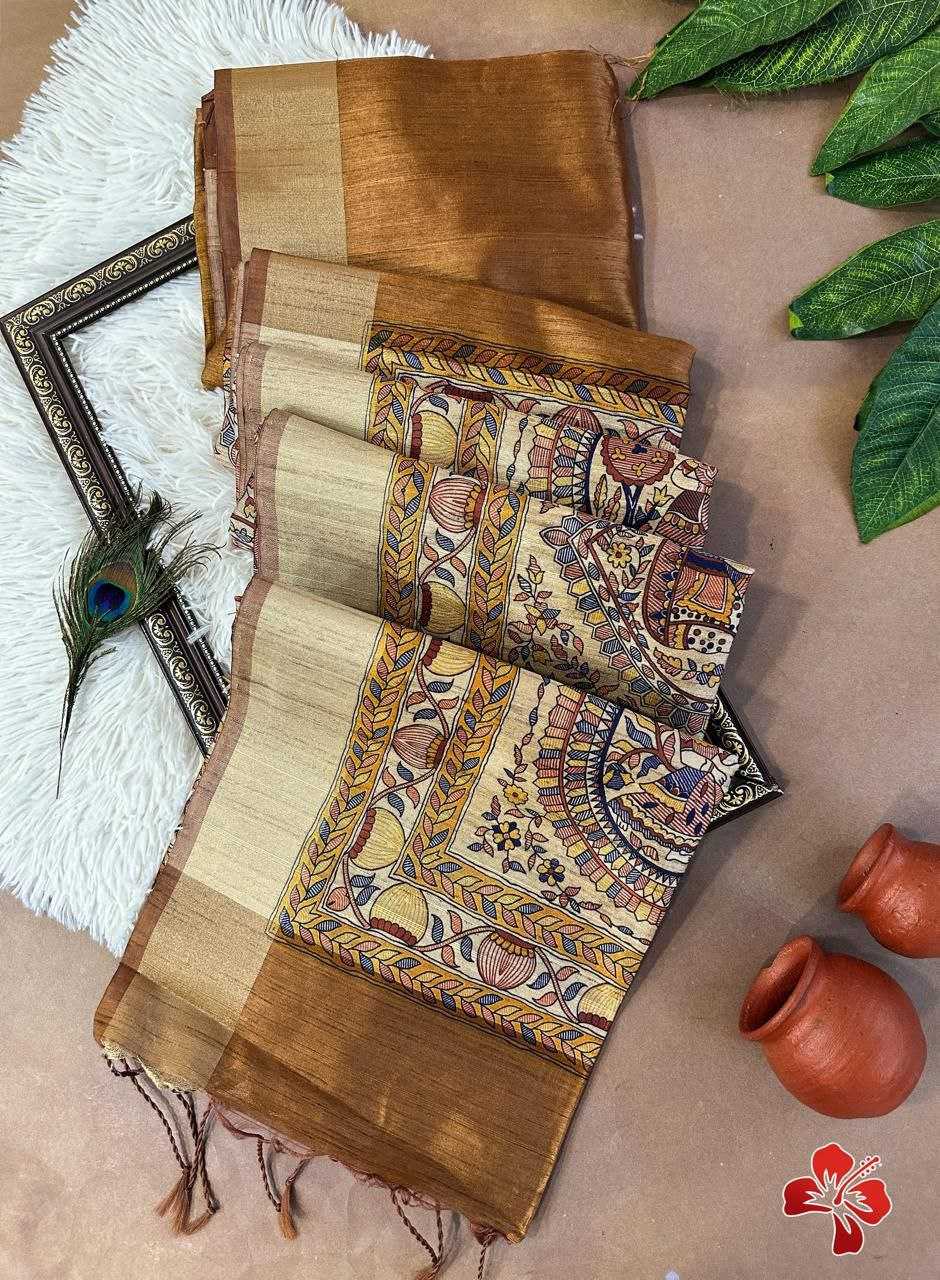 Ynf Khadi KESH532 MULLAI TUSSAR 101 Silk Sarees Wholesale Khadi Silk Sarees Printed Silk Saree Fancy Printed Silk Sarees Manufacturer