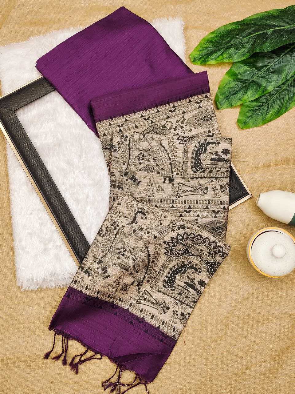 Ynf Khadi KESH532 MULLAI TUSSAR 104 Silk Sarees Wholesale Khadi Silk Sarees Printed Silk Saree Fancy Printed Silk Sarees Manufacturer