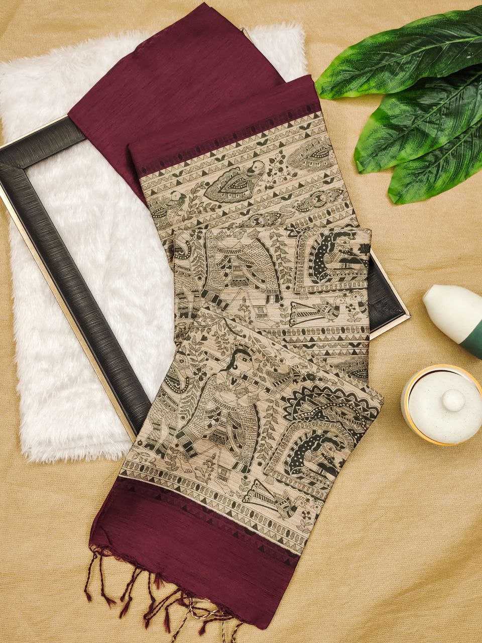 Ynf Khadi KESH532 MULLAI TUSSAR 104 Silk Sarees Wholesale Khadi Silk Sarees Printed Silk Saree Fancy Printed Silk Sarees Manufacturer