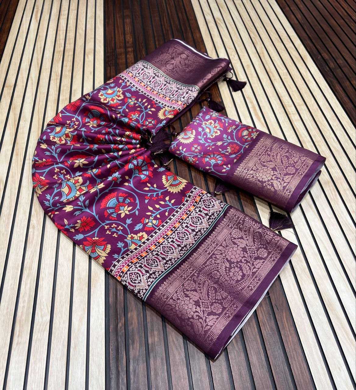 Ynf Lichi Silk RIN225 941 Silk Sarees Wedding Collections Festive Collections Wholesale Tussar Silk Sarees Printed Silk Saree Silk Sarees With Blouse Manufacturer